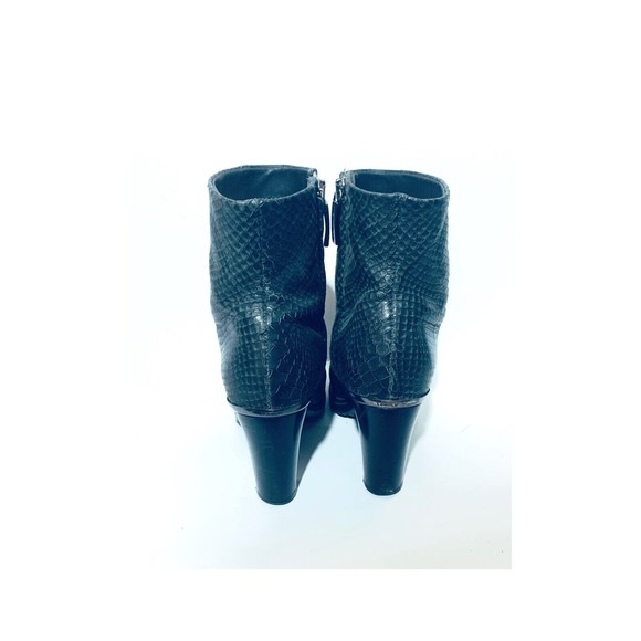 Loriblu 7 Gray Bootie Embossed Animalier Platform Heel EU 37 $545 - Picture 4 of 5